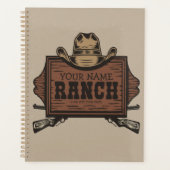 Persoonlijke naam Cowboy Pistolen Westerne Ranch S Planner (Voorkant)