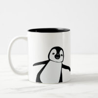 Persoonlijke naam Cute Peeking Penguin Holiday