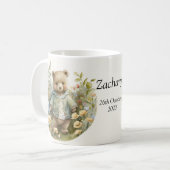 Persoonlijke naam Cute Teddy Bear Mok (Voorkant links)
