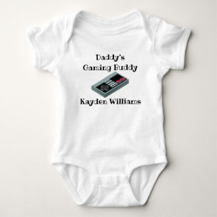 Persoonlijke naam Daddy's Gaming Buddy Romper