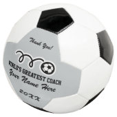 Persoonlijke naam dank je voetbal (Drie kwart)