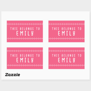 Persoonlijke naam Deze hoort bij Stickers