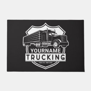 Persoonlijke NAAM die Big Rig Semi Trucker Truckin Deurmat