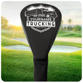 Persoonlijke NAAM die Big Rig Semi Trucker Truckin Golfheadcover