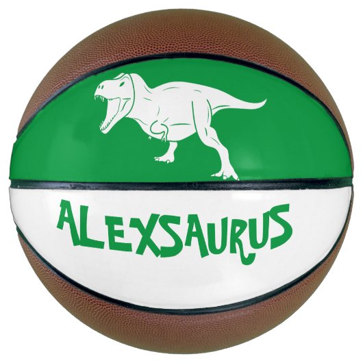 Persoonlijke naam Dinosaur Basketbal (Voorkant)