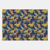 Persoonlijke naam Dinosaur Inpakpapier Vel (Voorkant 2)