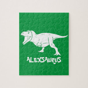 Persoonlijke naam Dinosaur legpuzzel