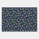 Persoonlijke naam dinosaurus inpakpapier vel (Voorkant 3)