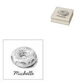 Persoonlijke naam Donut Rubberstempel (Gestempeld)
