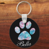 Persoonlijke naam, Dreamweaver Pawprint- Sleutelhanger (Voorkant)