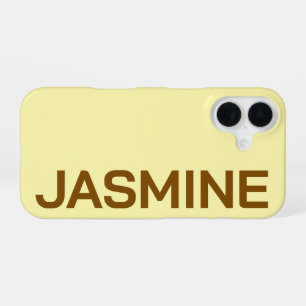 Persoonlijke naam eenvoudig minimaal monogram mode iPhone 16 hoesje