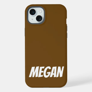 Persoonlijke naam eenvoudig stijlvol modern monogr iPhone 15 plus case