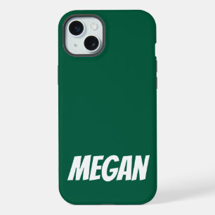 Persoonlijke naam eenvoudig stijlvol modern monogr iPhone 15 plus case