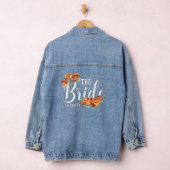 Persoonlijke naam Elegant Schrift Bloem de Bruid  Denim Jacket (Hangar)