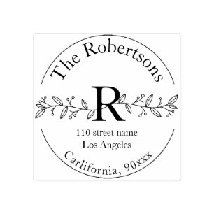 Persoonlijke naam en adresstempel 	rubberstempel