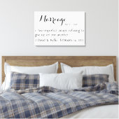 Persoonlijke naam en datumwandkunst canvas afdruk (Insitu (Slaapkamer))