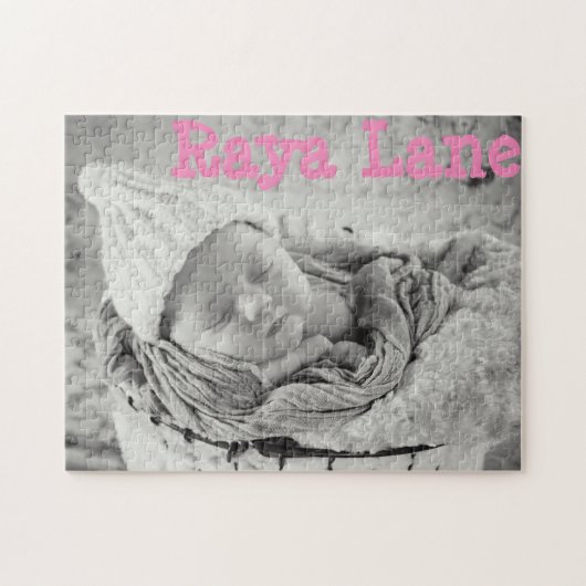 Persoonlijke naam en foto-puzzle legpuzzel (Horizontaal)