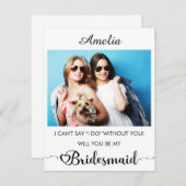 Persoonlijke naam en het Voorstel van de Bridesmai (Voorkant / Achterkant)