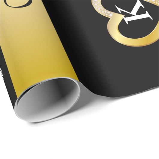 Persoonlijke naam en Initialen bruiloft/Jubileum Cadeaupapier (Rol Hoek)