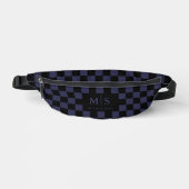 Persoonlijke naam en initialen Modern Checkered Heuptasje (Voorkant)