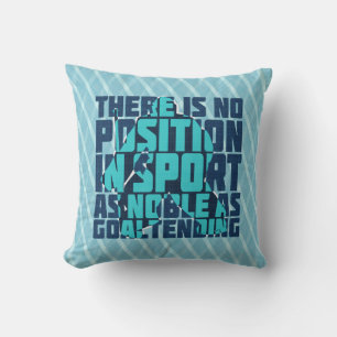 Persoonlijke naam en nummer Hockey Goalie Pillow Kussen