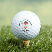 Persoonlijke naam Funny Clown Message Golfballen (Insitu Shirt)