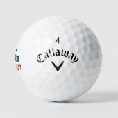 Persoonlijke naam Funny Lost Golf Golfballen (Logo)