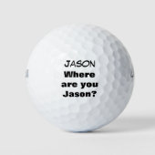 Persoonlijke naam Funny Lost Golfballen (Voorkant)