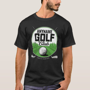 Persoonlijke NAAM Golf Pro Golfclub Speler T-shirt
