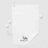 Persoonlijke naam golfbal en krans golfhanddoek (Insitu)