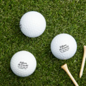 Persoonlijke naam golfballen sjabloon SCRIPT 9 (Insitu Gras)