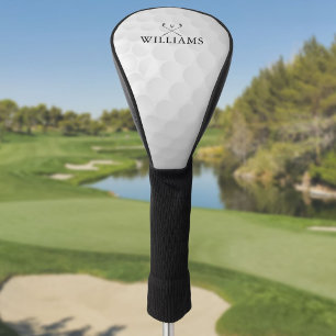 Persoonlijke naam golfclubs en bal golfheadcover