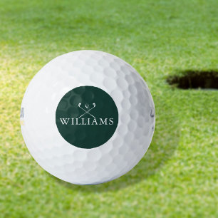 Persoonlijke Naam Golfclubs Smaragdgroen Golfballen