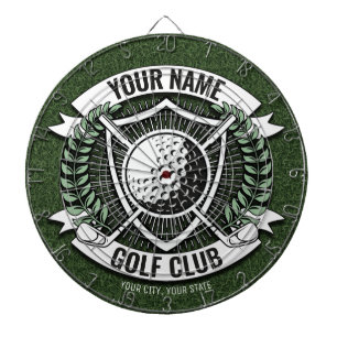 Persoonlijke NAAM Golfer Golf Club Turf Clubhouse Dartbord