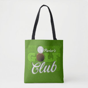 Persoonlijke NAAM Golfer Green Golf Course Club Draagtas