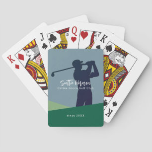 Persoonlijke naam golfer poker pokerkaarten