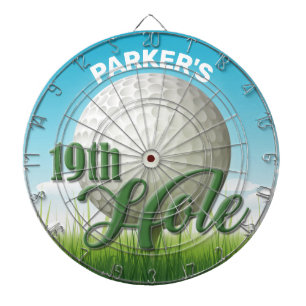 Persoonlijke NAAM Golfer Pro Ball 19th Hole Dartbord