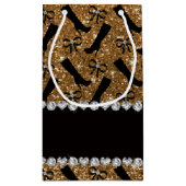 Persoonlijke naam goudzinglaarzen klein cadeauzakje (Achterkant)