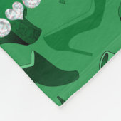 Persoonlijke naam, groen vrouwenschoenenpatroon fleece deken (Hoek)
