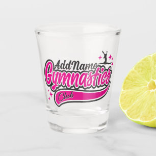 Persoonlijke NAAM Gymnastiek Split Sprong Turnen Shot Glas