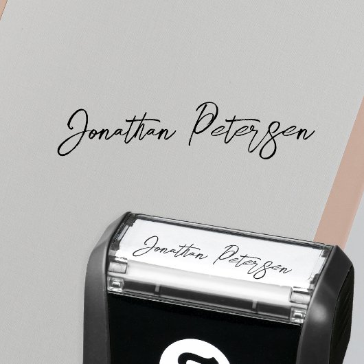 Persoonlijke naam handtekening script zelfinktende stempel