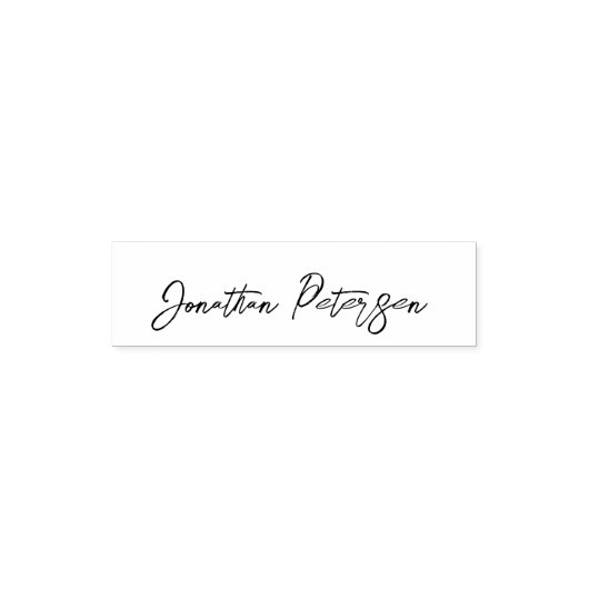 Persoonlijke naam handtekening script zelfinktende stempel (Design)