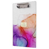 persoonlijke naam hedendaags ontwerp klembord (Links)