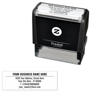 Persoonlijke Naam Info Retouradres Stempel