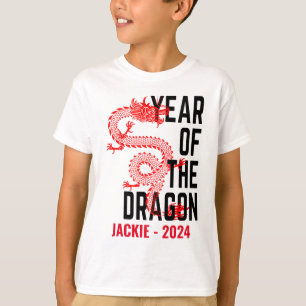 Persoonlijke Naam Jaar van de Draak Geboortejaar T-shirt