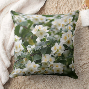 Persoonlijke naam jasmijn bloemen werpkussen kussen