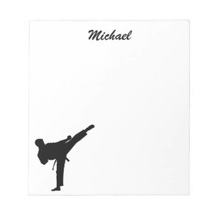 Persoonlijke naam karate / taekwondo / judo notitieblok