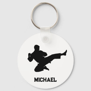 Persoonlijke naam karate / taekwondo / judo sleutelhanger