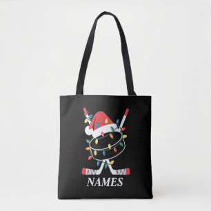 Persoonlijke Naam Kerstmis Hockey Xmas Sinterklaas Draagtas