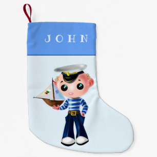 Persoonlijke naam Kerstsok Captain Boy Kleine Kerstsok